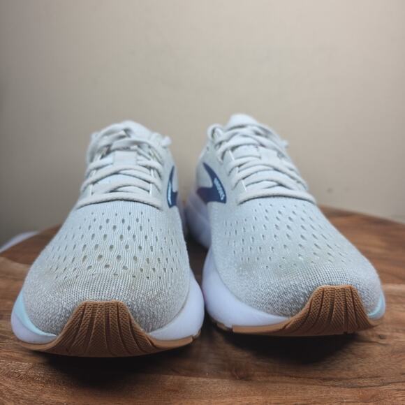 Brooks Ghost 16 White Estate Blue Womens Gray Size 8.5 Running Shoes 1204071B175 - Picture 4 of 13